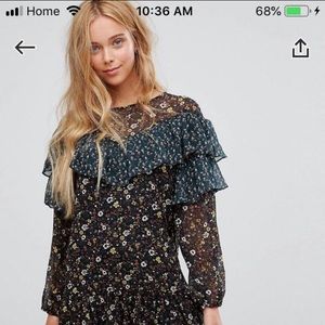 ASOS ruffle dress